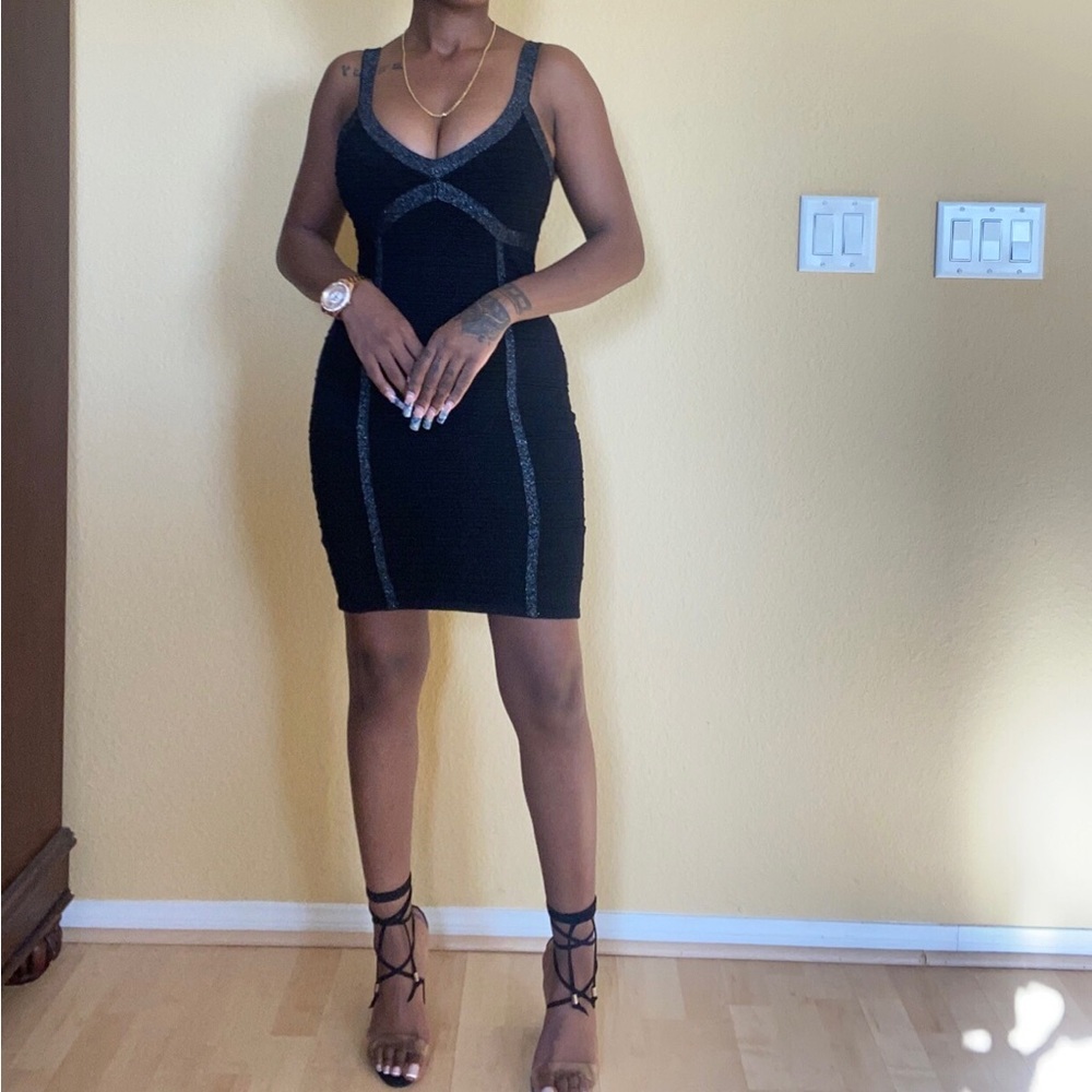 Like New! 2b Bebe Mini Bandage Dress in Black